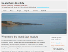 Tablet Screenshot of inlandseasinstitute.com